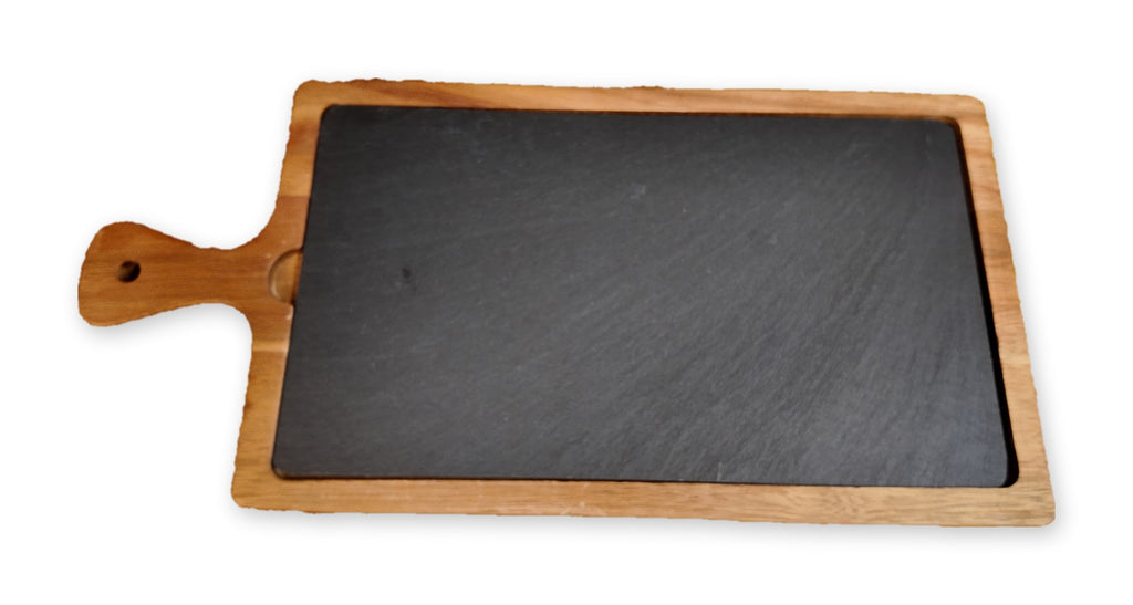 Acacia & Slate Serving Board