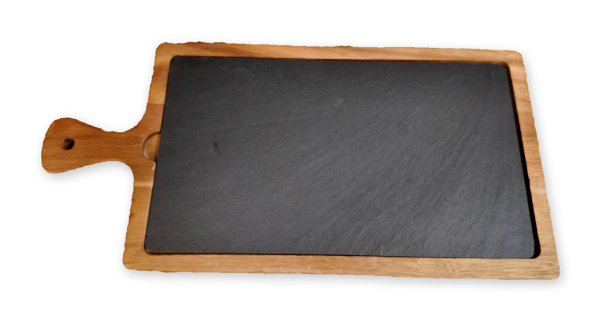 Acacia & Slate Serving Board