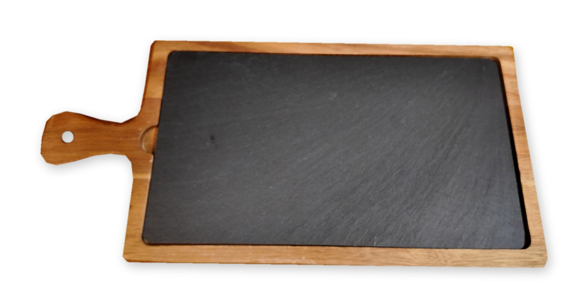 Acacia & Slate Serving Board