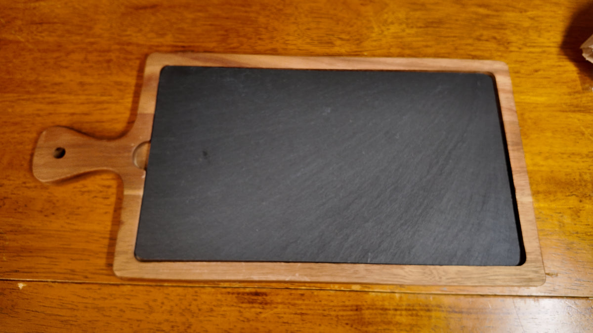 Acacia & Slate Serving Board