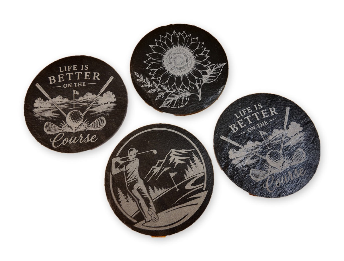 Engraved Slate Coasters