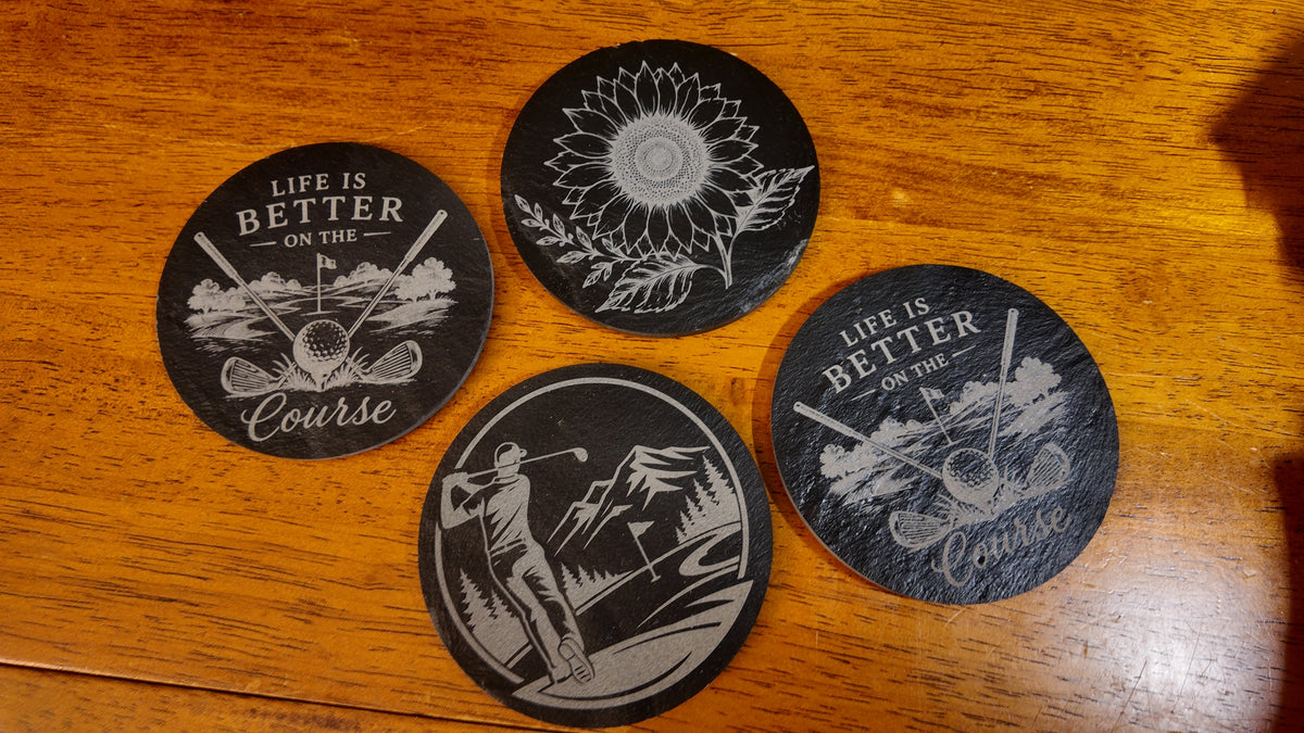 Engraved Slate Coasters